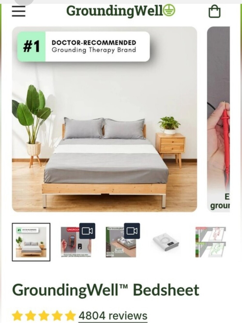 Grounding Well Bed Sheet